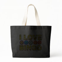 I LOVE BINGO CANVAS BAG