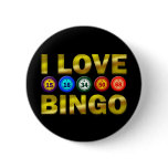 I LOVE BINGO buttons