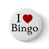 I Love Bingo buttons