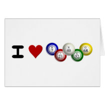 I Love Bingo cards