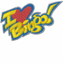 I Love Bingo embroidered shirts