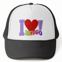 I Love Bingo Mesh Hat