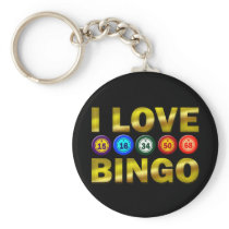 I LOVE BINGO KEY CHAIN