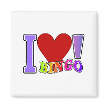 I Love Bingo Magnet