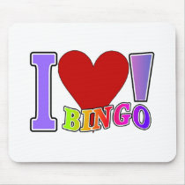 I Love Bingo Mouse Pad