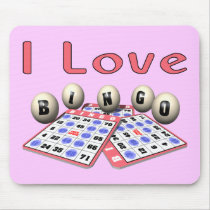 I Love Bingo Mousepad