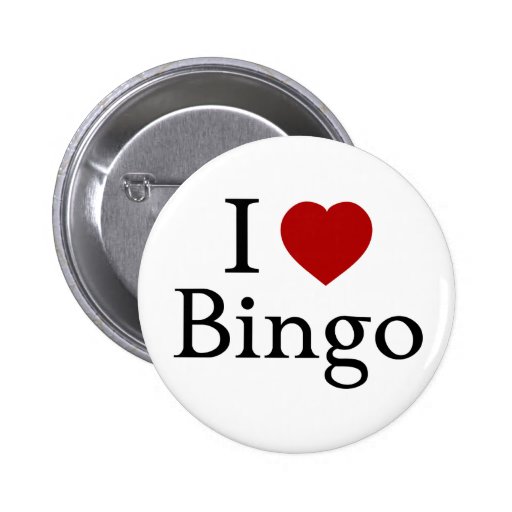 I Love Bingo Pins Zazzle