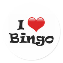 I Love Bingo stickers