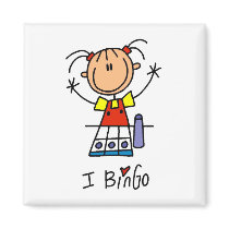 I Love Bingo Tshirts and Gifts Refrigerator Magnets