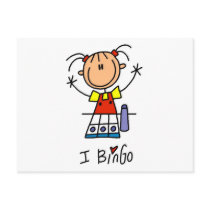 I Love Bingo Tshirts and Gifts postcards