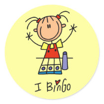I Love Bingo Tshirts and Gifts Sticker