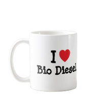 I love Bio Diesel heart custom personalized Mug