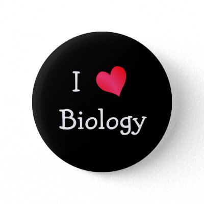 I Love Biology Buttons
