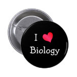 I Love Biology Buttons