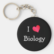 I Love Biology Key Chains