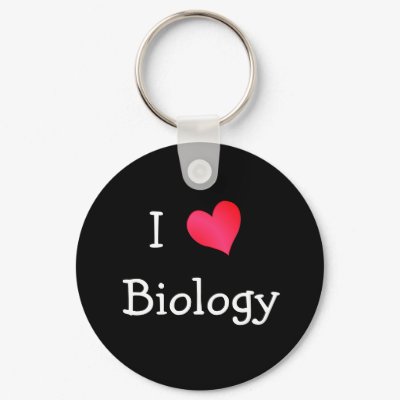 I Love Biology Key Chains by definingyou