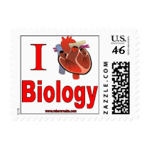 I Love Biology Postage
