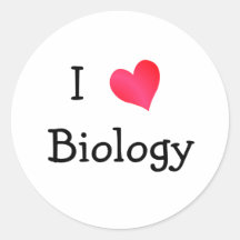 I Love Biology Stickers