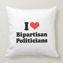 I LOVE BIPARTISAN POLITICIANS - .png Pillows