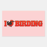 I Love Birding VEFL Rectangle Sticker
