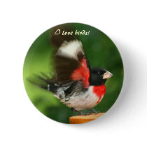 I Love Birds button