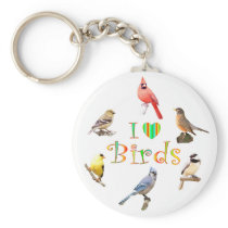 I LOVE BIRDS KEY CHAIN