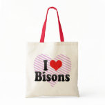 I Love Bisons Tote Bag