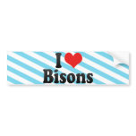 I Love Bisons Bumper Stickers