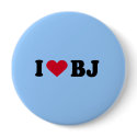 I LOVE BJ buttons