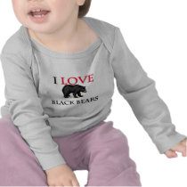 I Love Black Bears Tshirt