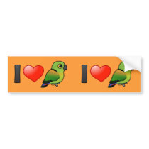 I Love Black-collared Lovebirds Bumper Stickers