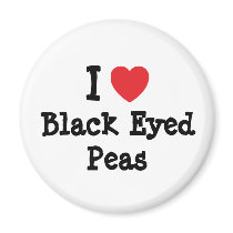 I love Black Eyed Peas heart T-Shirt magnets