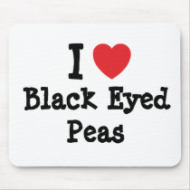 I love Black Eyed Peas heart T-Shirt mousepads