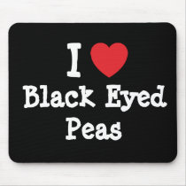 I love Black Eyed Peas heart T-Shirt mousepads