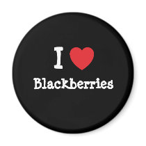 I love Blackberries heart T-Shirt magnets