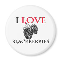 I Love Blackberries magnets