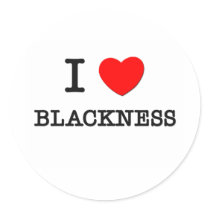 I Love Blackness Round Sticker