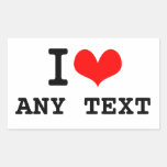 I Love blah blah(5~8 letters) stickers