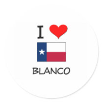 I Love Blanco Texas Sticker