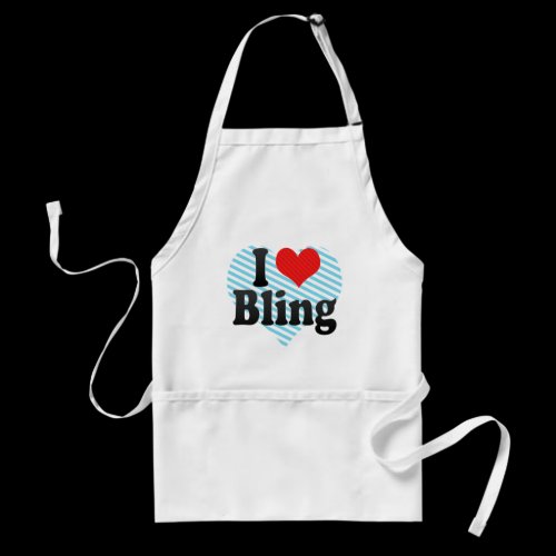 I Love Bling Apron