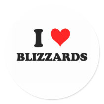 I Love Blizzards Sticker