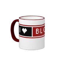 I love Blogging Blog Button Mug