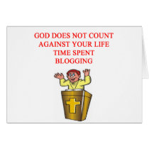 i love blogging card