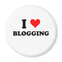 I Love Blogging Refrigerator Magnets