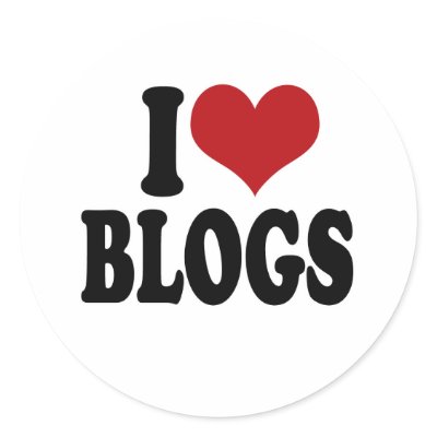 I Love blogs stickers