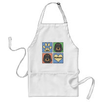 I Love Bloodhounds aprons