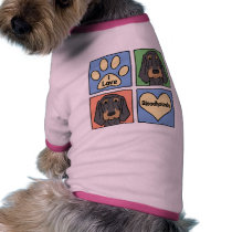 I Love Bloodhounds pet clothing by dogcartoons I Love Bloodhounds pet clothing