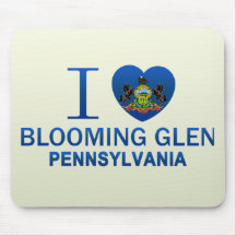 I Love Blooming Glen, PA Mousepad