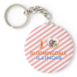 I Love Bloomingdale, IL Key Chain