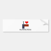 I Love Blowing Rock North Carolina Bumper Sticker